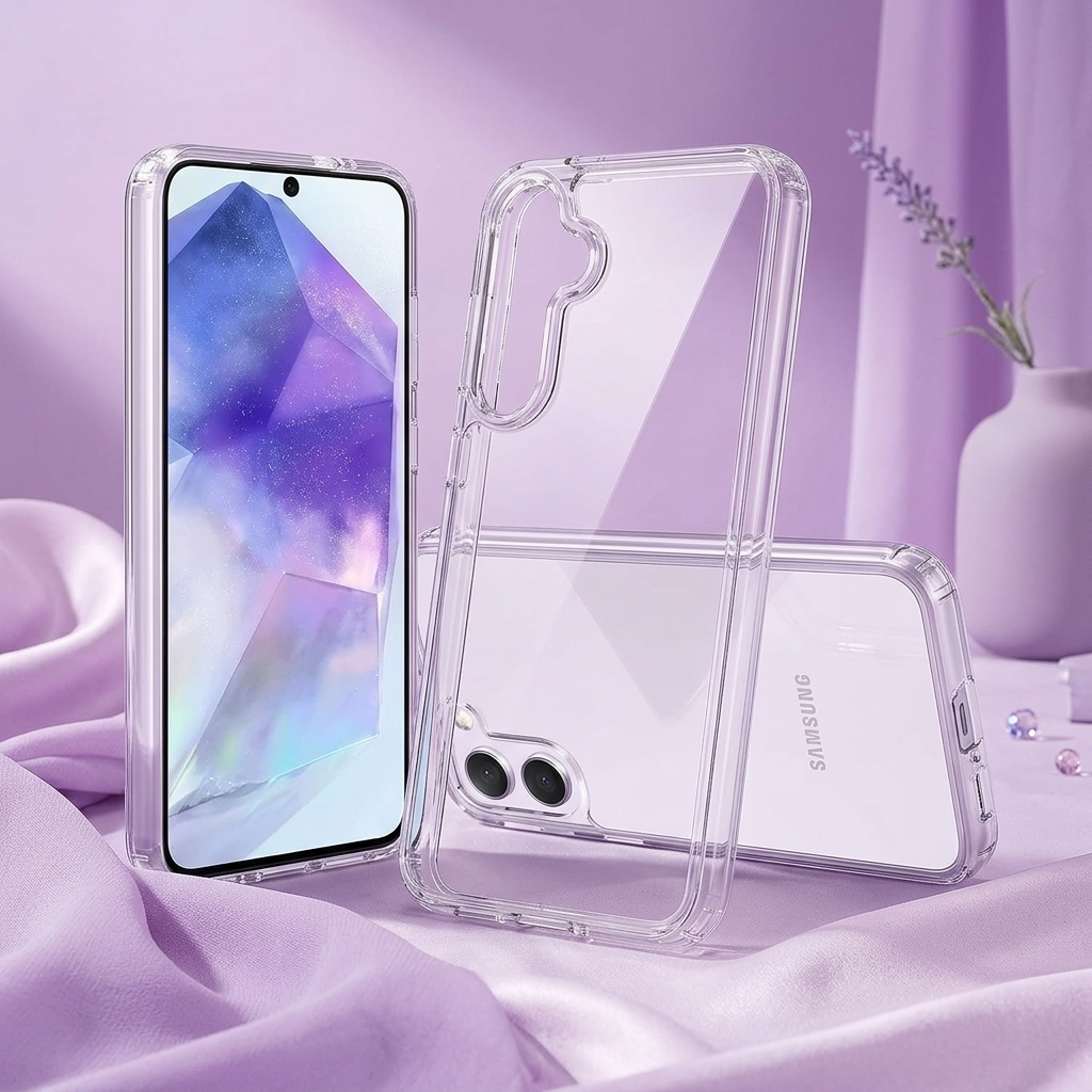 کاور شفاف گوشی سامسونگ A52 مدل Clear Case برند Berlia